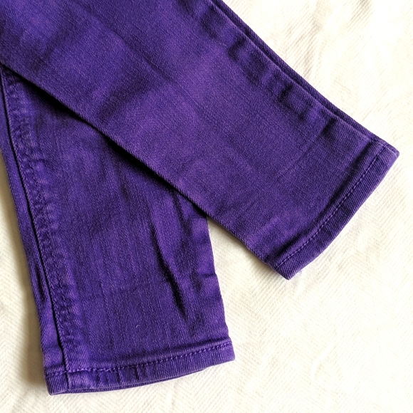 babyGap purple skinny fit denim jeans w adjustable waist 18-24 months baby girl - Picture 7 of 8